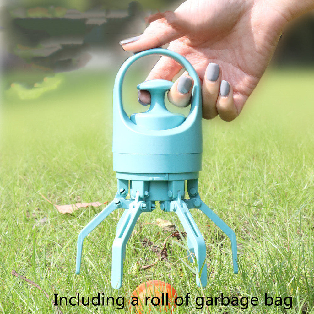 Portable Lightweight Dog Pooper Scooper With Built-in Poop Bag Dispenser Eight-claw Shovel For Pet Toilet Picker Pet Products Pets Fashion