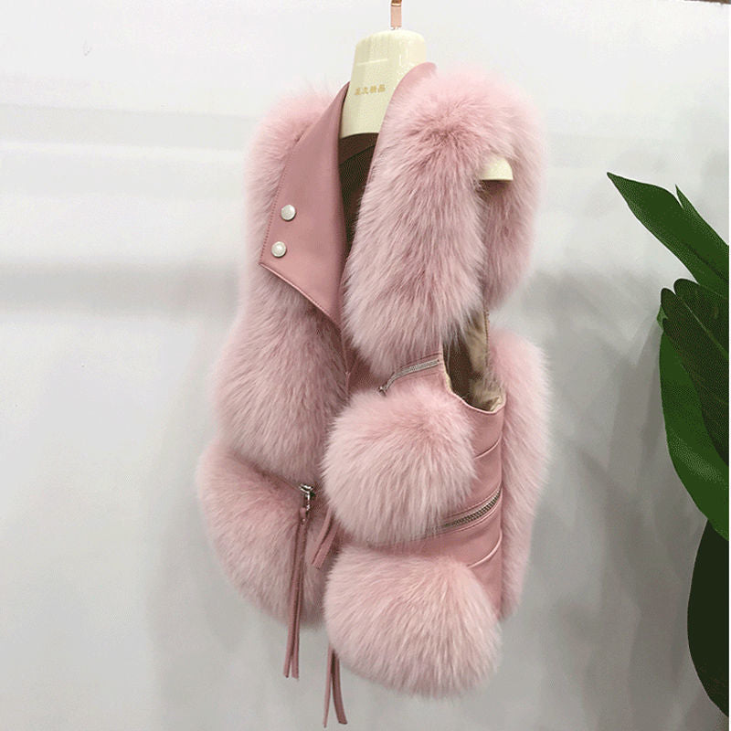 Women's Fashion Vest Fur Coat NorixaFashion.com