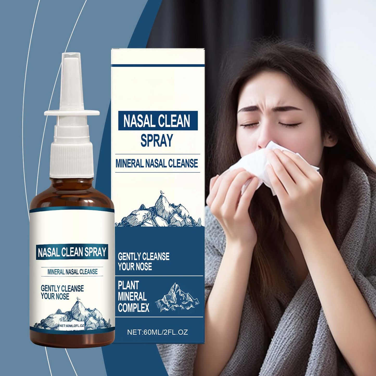 Gentle Nasal Cleansing Spray 60ml Tri Light Beauty