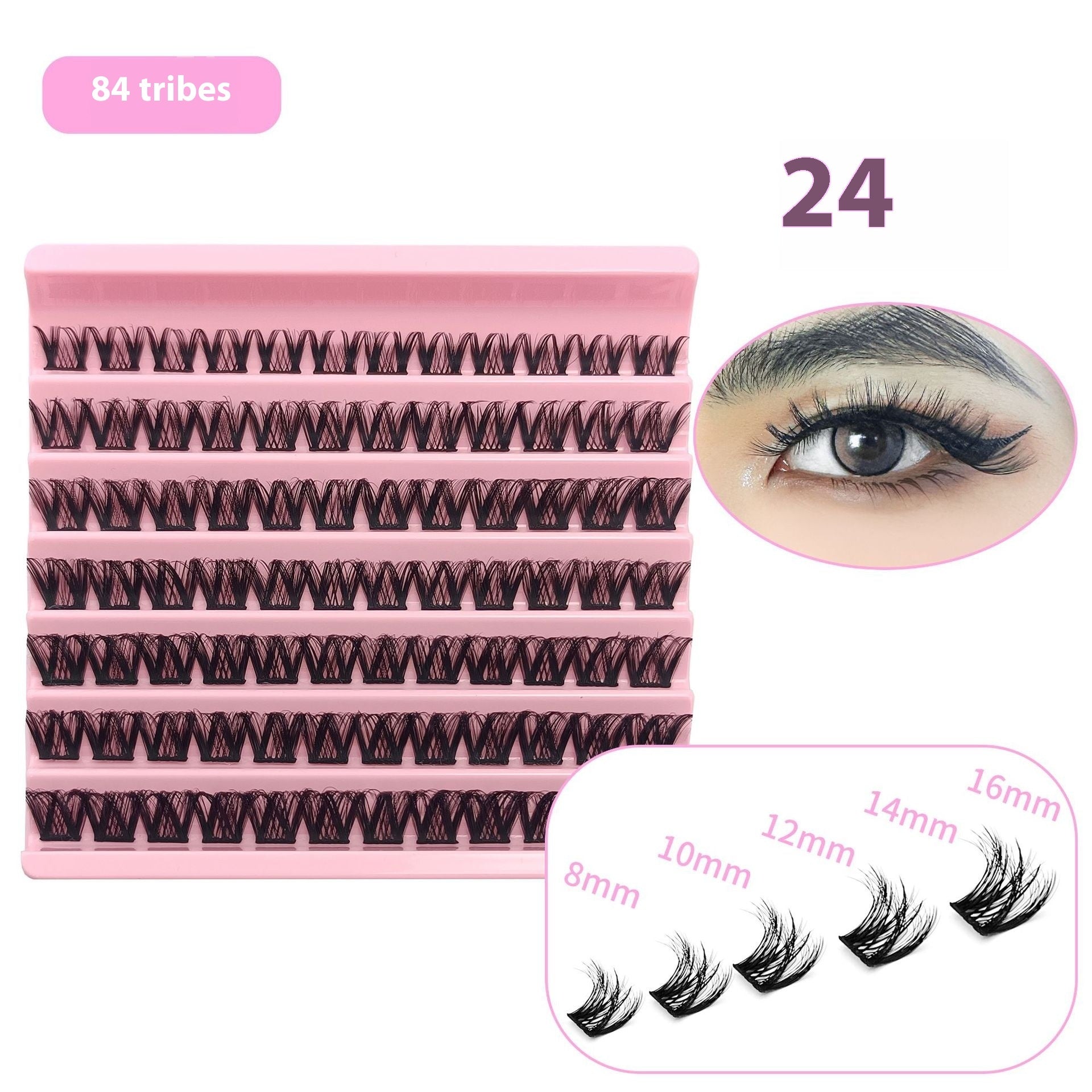 5D Messy 40p 60p Thick Hot Melt False Eyelashes LadyShow.Store