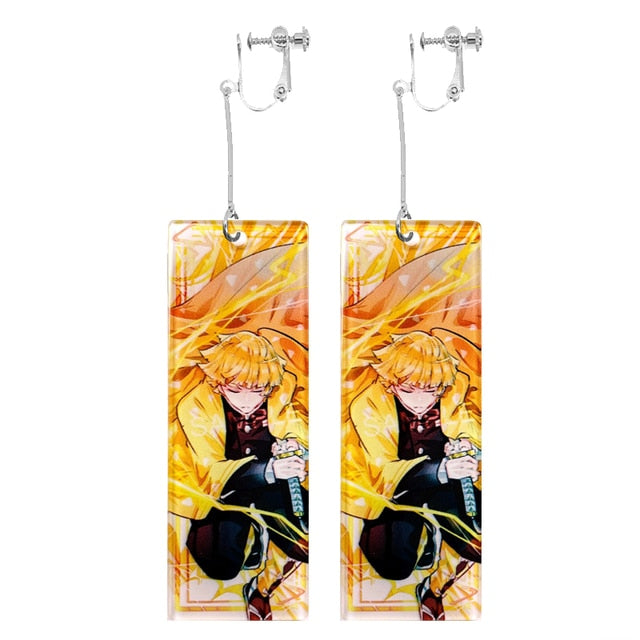 Acrylic Tanjiro Earrings Pi-Mart