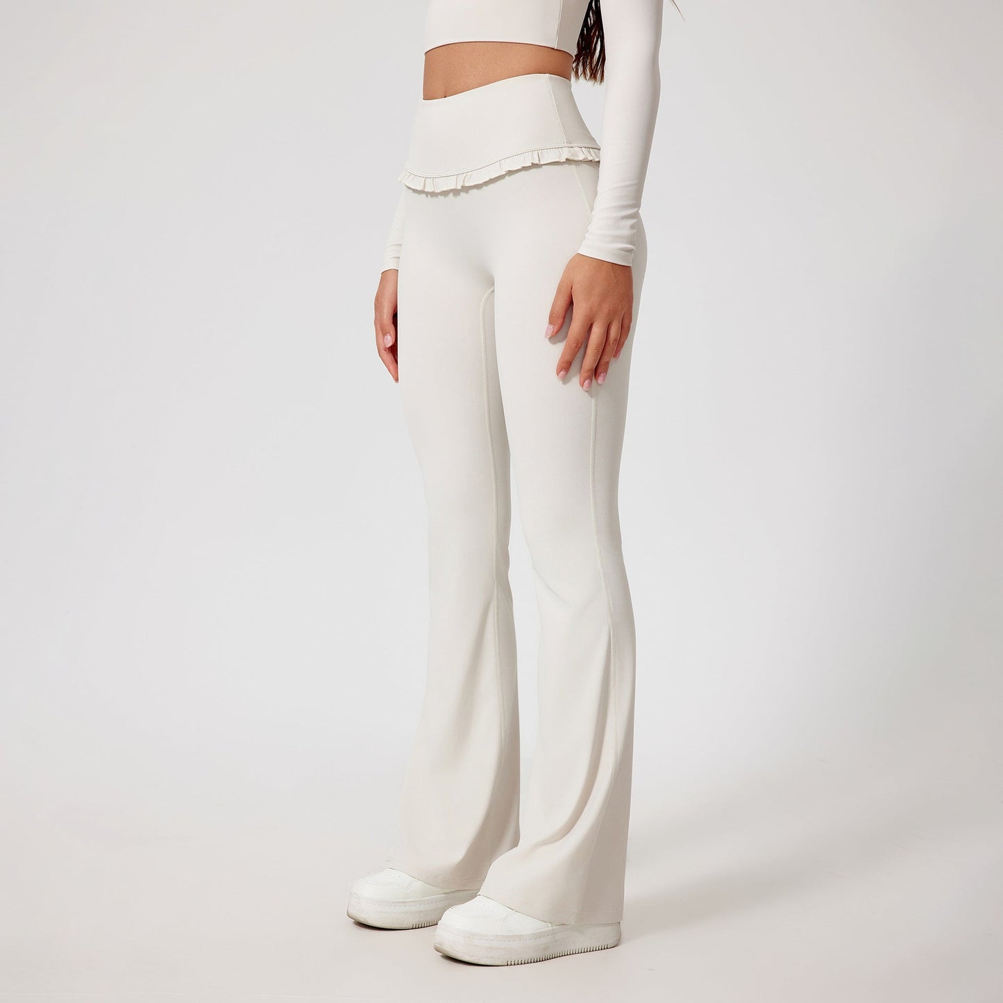 High Waist Hip Lift Lace Nude Feel Yoga Pants Running Fitness LadyShow.Store