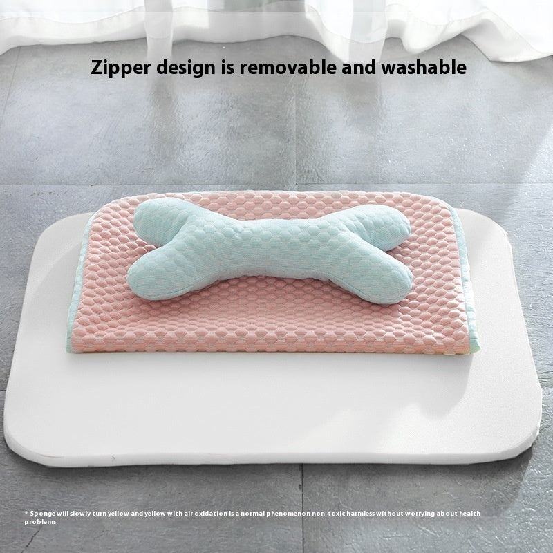 Dog Bed Breathable Cooling Spring Summer Pet Sleeping Mat For Small Medium Dogs Cats Soft Non-slip Dog Kennel Pet Supplies Pet Products Pets Fashion