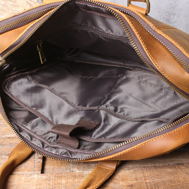Men's Official Leather Business Handbag LadyShow.Store
