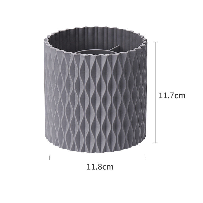 360 Rotating Large Capacity Makeup Brush Portable Storage Box CJD