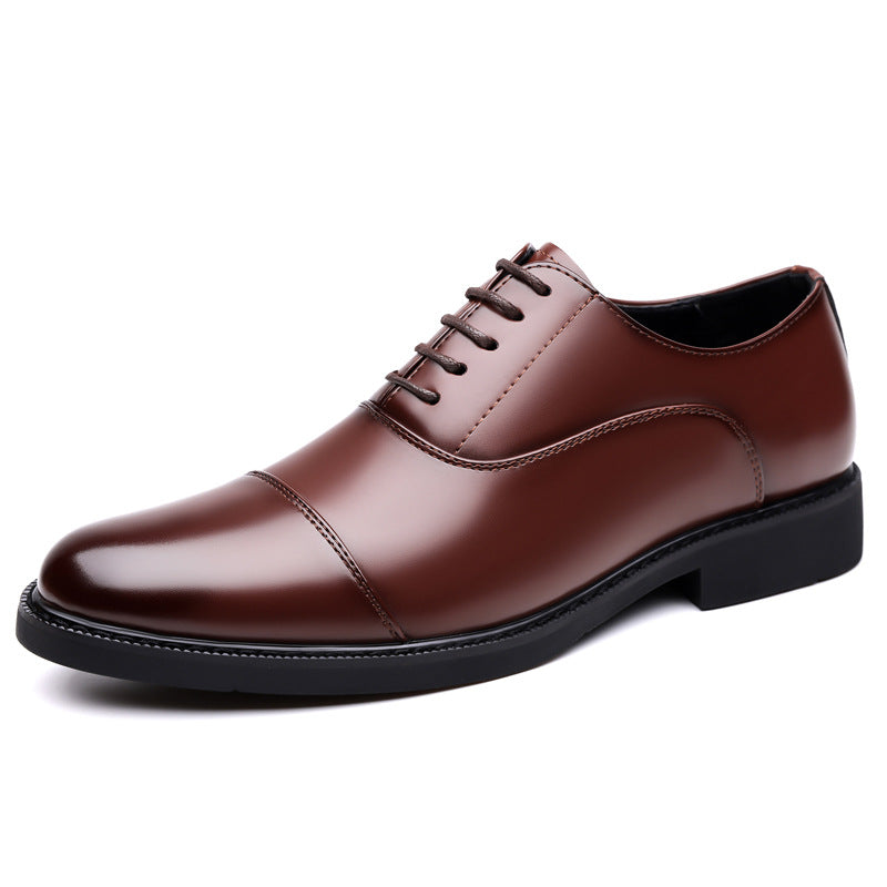 Business Oxford Dress Three-eyelet Design Men's Genuine British-style Leather Shoes Best YouTube Store