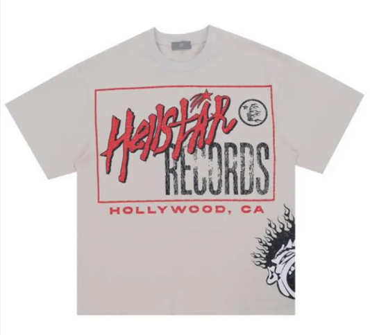 Oversize Alphabet Graffiti Print Short Sleeve T-shirt Pi-Mart