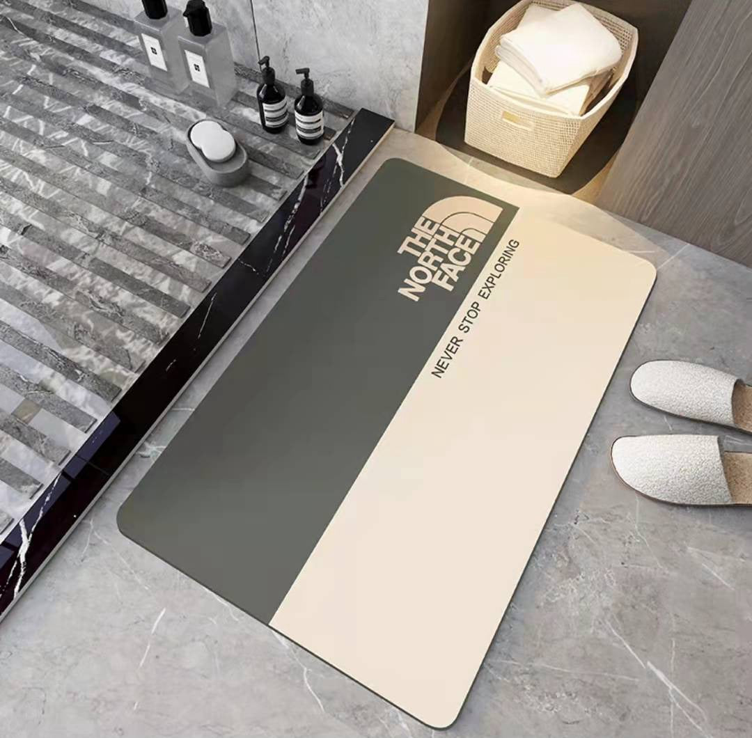 Soft Diatom Mud Floor Mat Bathroom Absorbent Non-slip