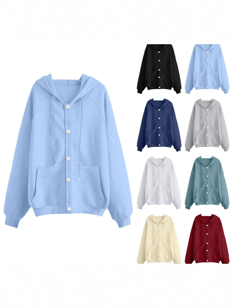 European And American  Fashion Autumn And Winter Jackets Women's Casual Cardigan Sweatshirt Jackets NorixaFashion.com
