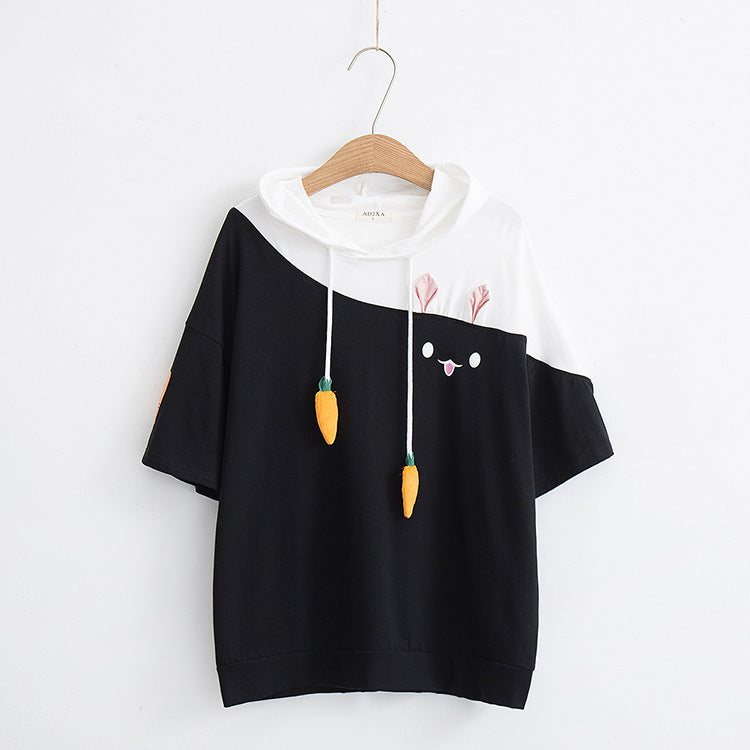 Japanese Style 2019 Cute Colorful Rabbit T-Shirt Pi-Mart