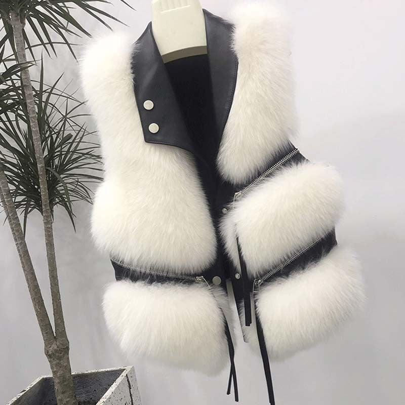 Women's Fashion Vest Fur Coat NorixaFashion.com
