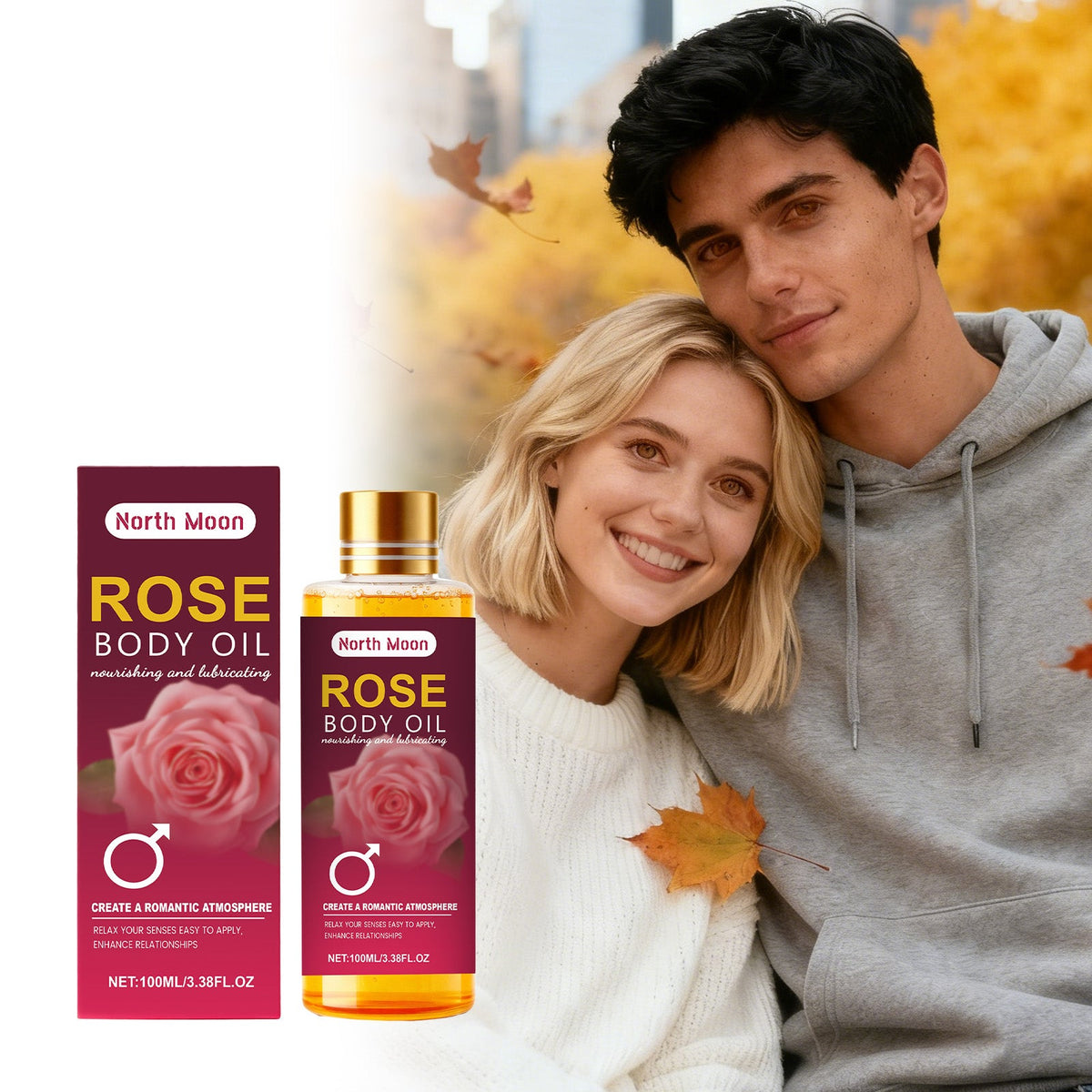 Contains Rose Plant Essence To Relax Senses, Adult Body And Mind Balance Essential Oil, Body Massage Essential Oil 100ml, 1 Box Tri Light Beauty