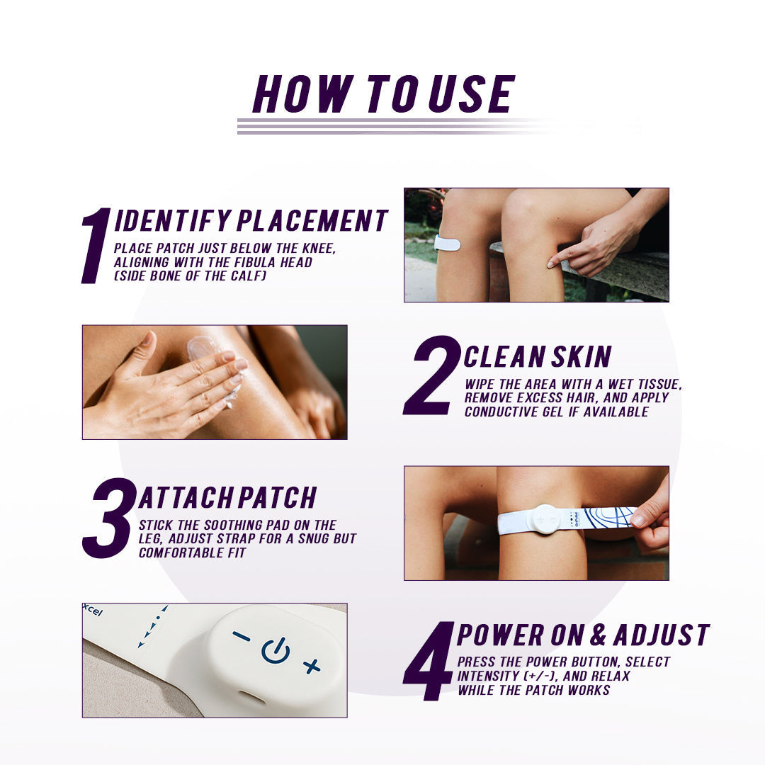 Muscle Recovery & Circulation Stimulator -Leg & Lower Limb Pulse Therapy Patch LuxuryLifeWay Online Store
