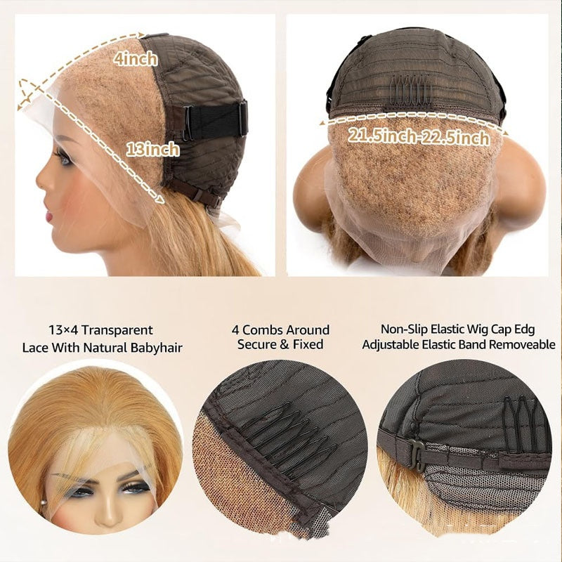 Human Hair Wig Front Lace All Real Hair 13 X4 Headgear LuxuryLifeWay Online Store