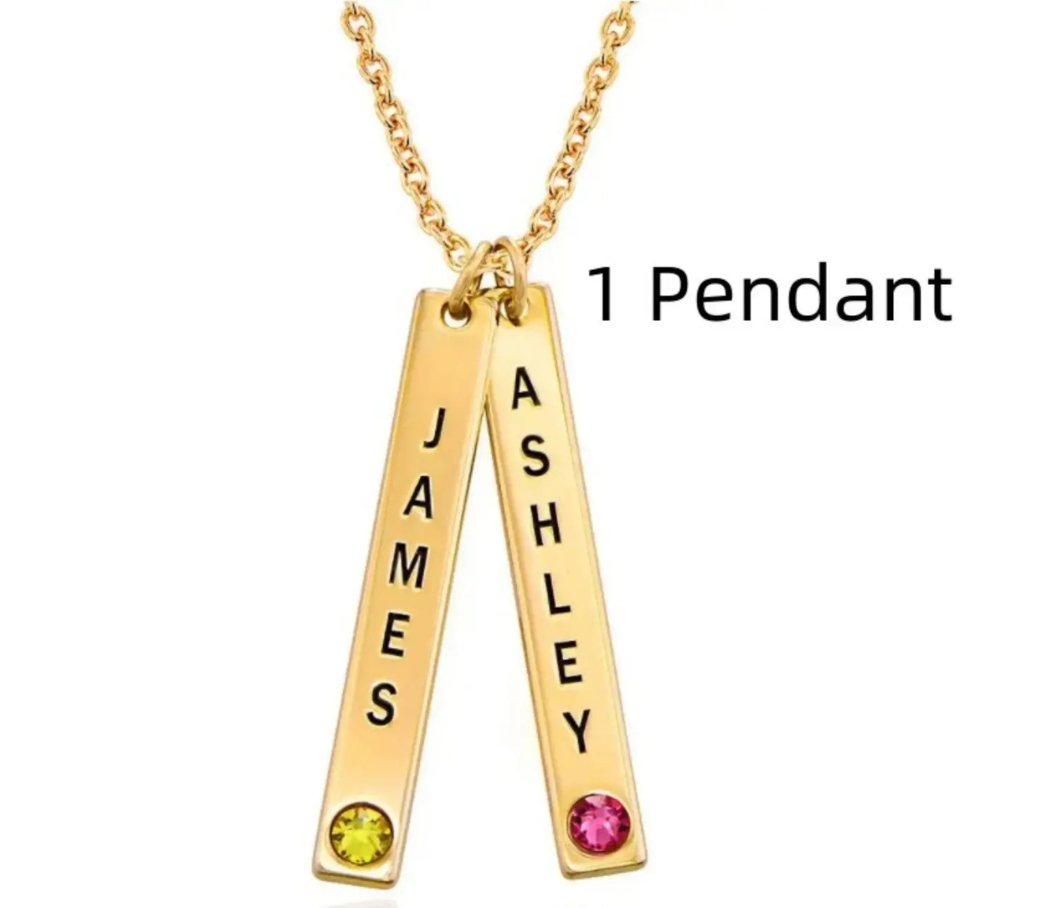 Personalized Vertical Necklace, Mother's Day Gift LuxuryLifeWay Online Store