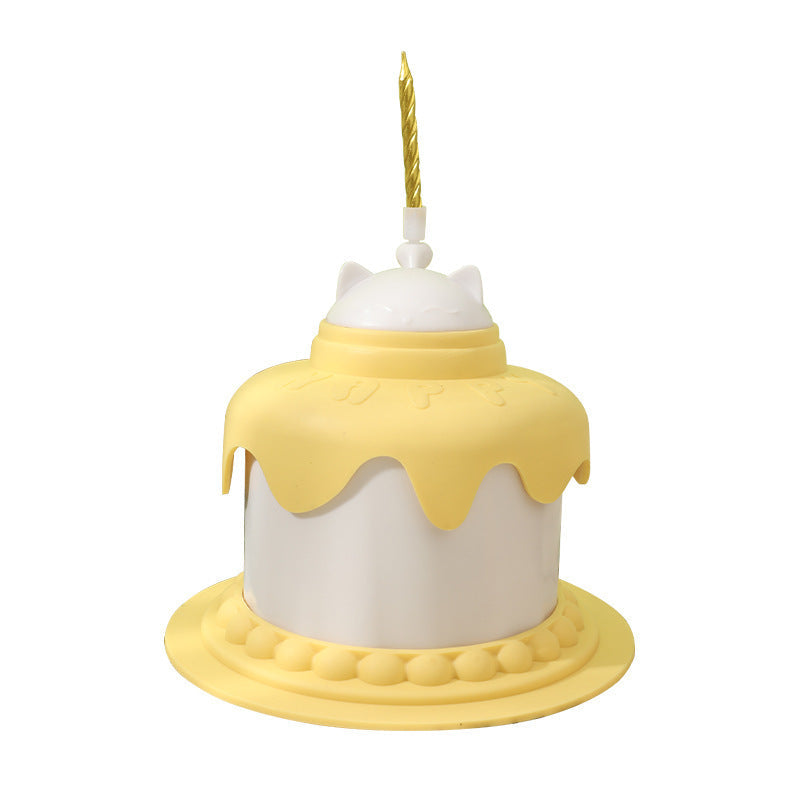 Multifunctional Cake Shape Cat Toy Creative Pet Feeding Bowl Pets Fashion