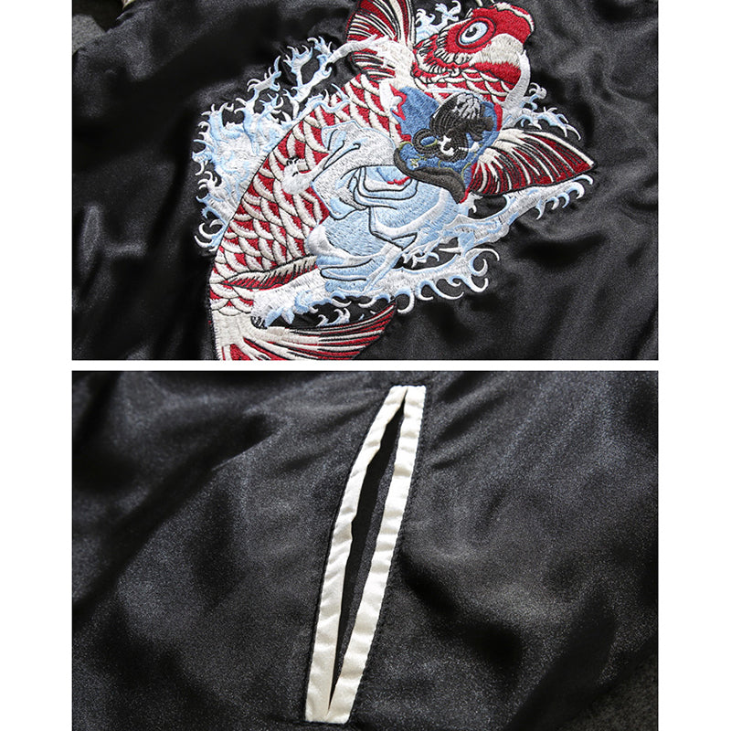 Heavy Industries Embroidered Baseball Uniform Jacket Men's Yokosuka Jacket Best YouTube Store