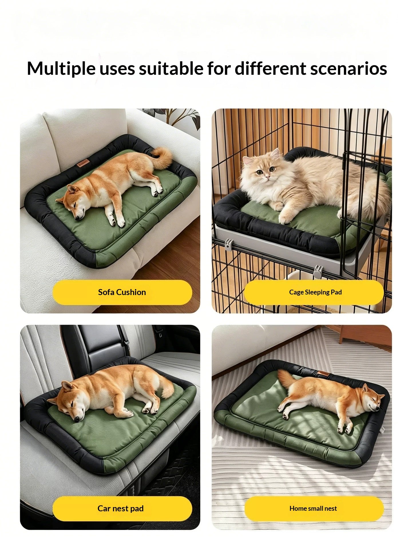 Army Green Pet Bed Pets Fashion