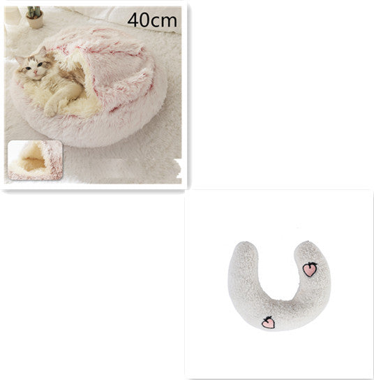 2-in-1 Plush Pet Bed Pets Fashion