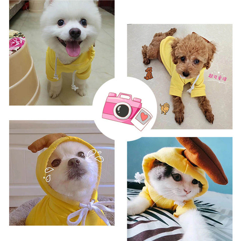 Cute Fruit Dog Clothes For Small Dogs Hoodies Winter Warm Fleece Pet Clothing Puppy Cat Costume Coat For French Chihuahua Outfit Best YouTube Store
