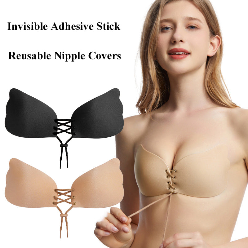 Large Size Strapless Bra Adhesive Sticky Push Up Bras For Women Rabbit Brassiere Lingerie Invisible Women Hot LadyShow.Store