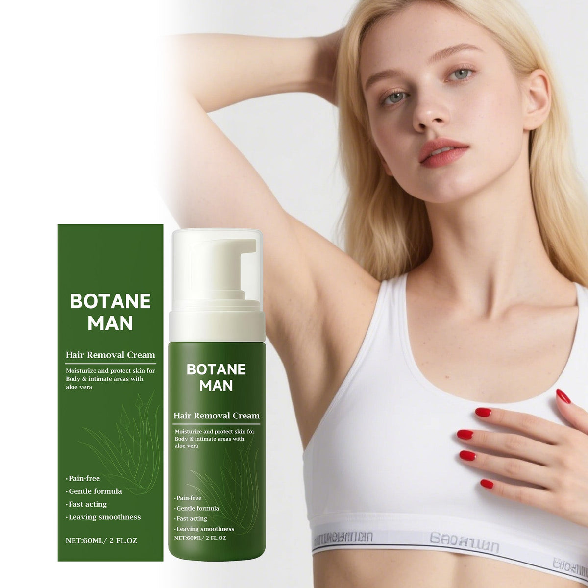 Shu Run Gentle Hair Removal Mousse 60ml  1box Tri Light Beauty