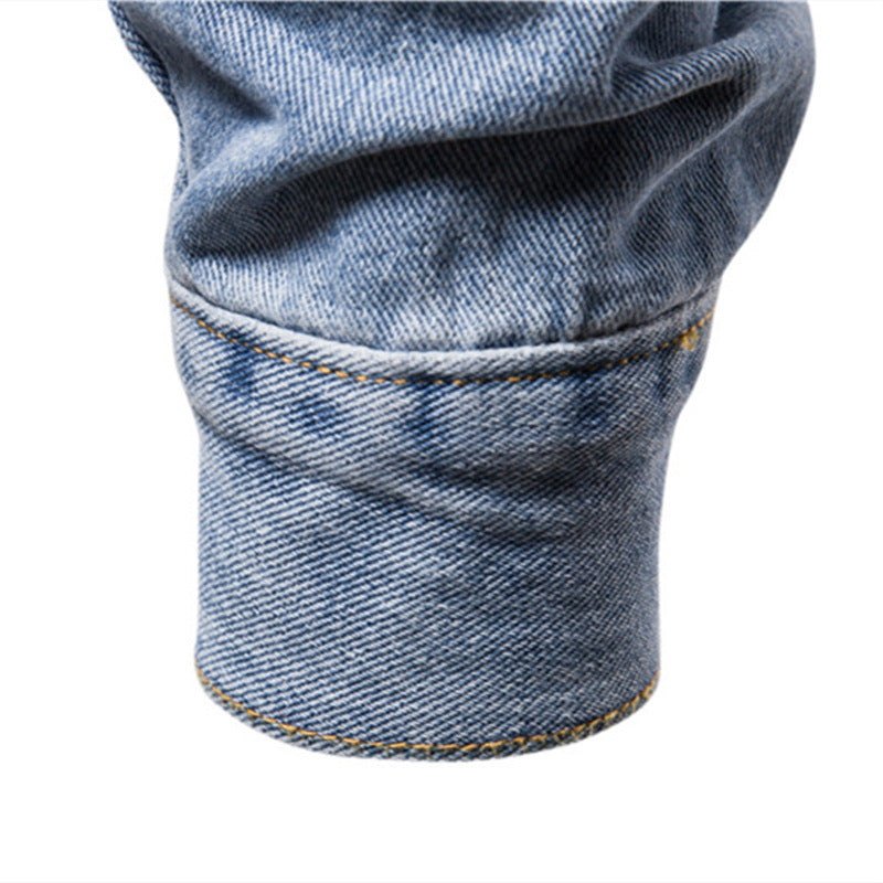 2026 Autumn Winter European Size Trendy Men's Denim Jacket Cotton Fashion Casual Slim Fit Men's Coat Trendy Brand NorixaFashion.com