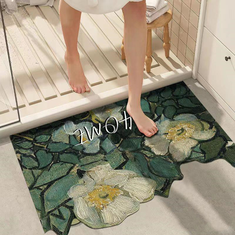 Diatom Mud Bathroom Absorbent Non-slip Floor Mat