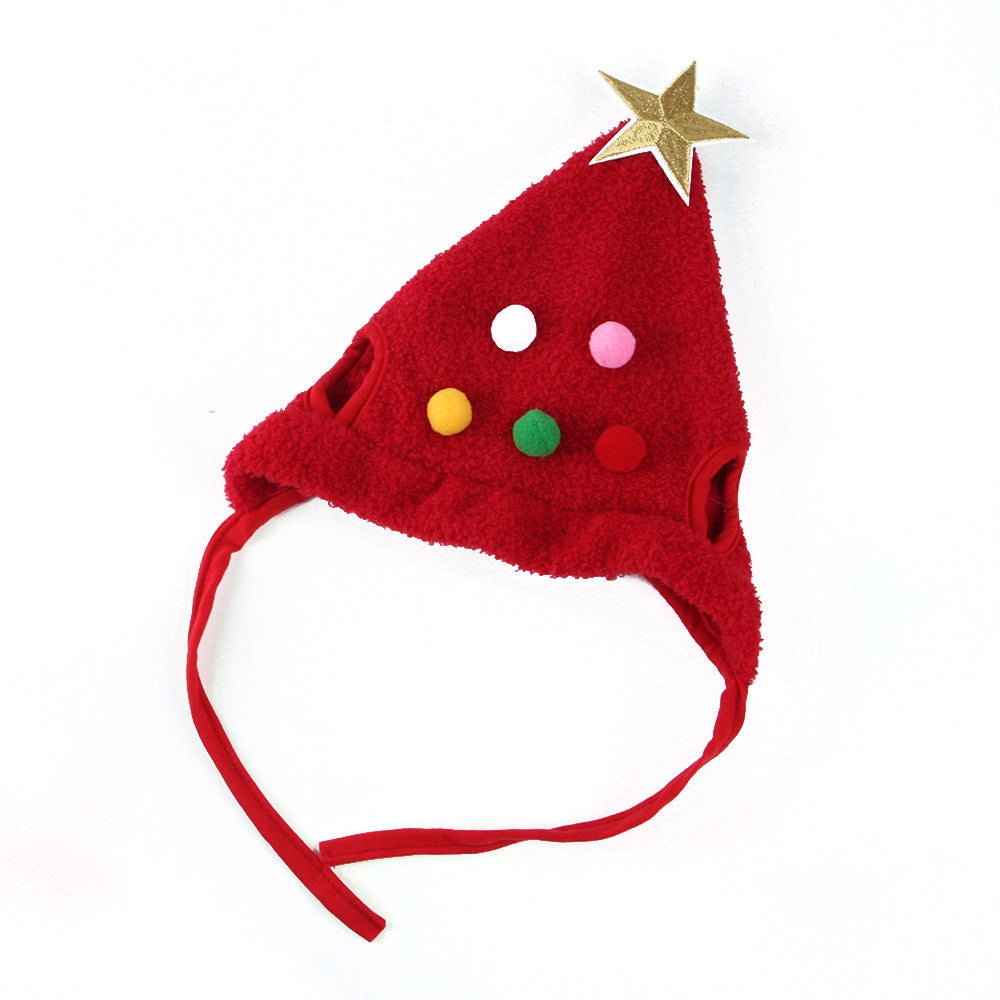 Pet Hat Christmas Tree Shape Pets Fashion
