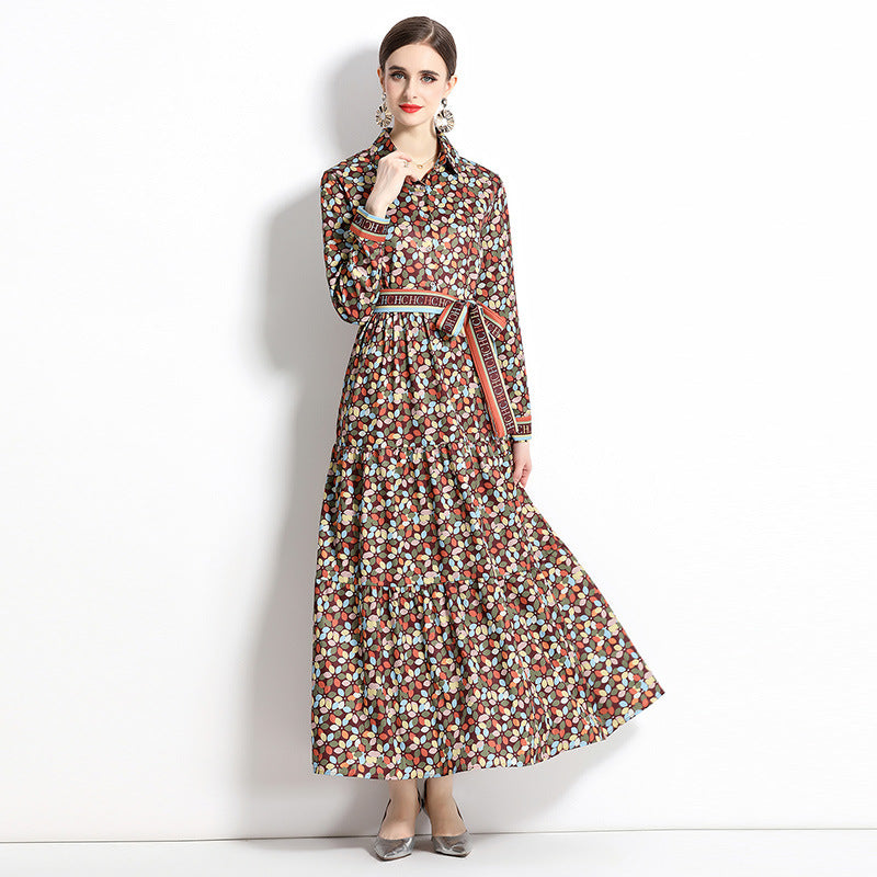 Slim-fit Positioning Printing Dress Women NorixaFashion.com