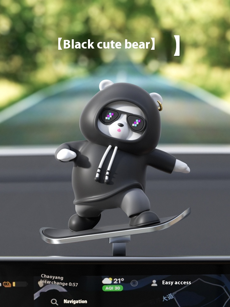 Cartoon Bear Car Skateboard Pi-Mart