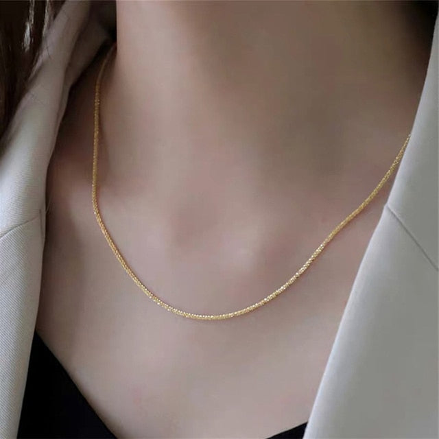 Sparkling Clavicle Chain Necklace Pi-Mart