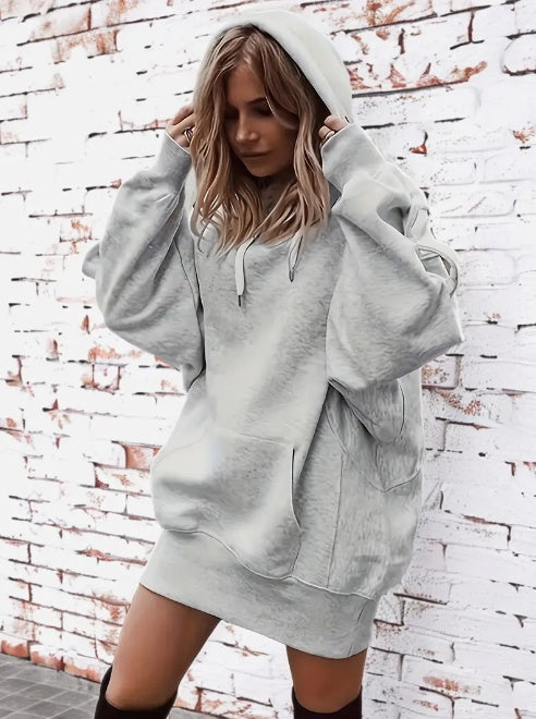 Women's Casual Hoodie With Kangaroo Pocket And Drawstring Waist - Comfortable And Stylish Sweatshirt For Everyday Wear NorixaFashion.com