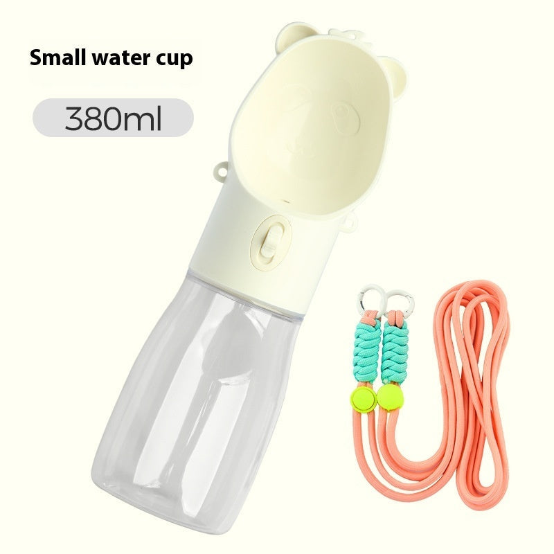 2 In 1 Portable Dog Water Bottle For Small Big Dogs Cat Outdoor Leak-proof Puppy Drinking Bowl With Food Container Pets Feeder Pet Products Pets Fashion