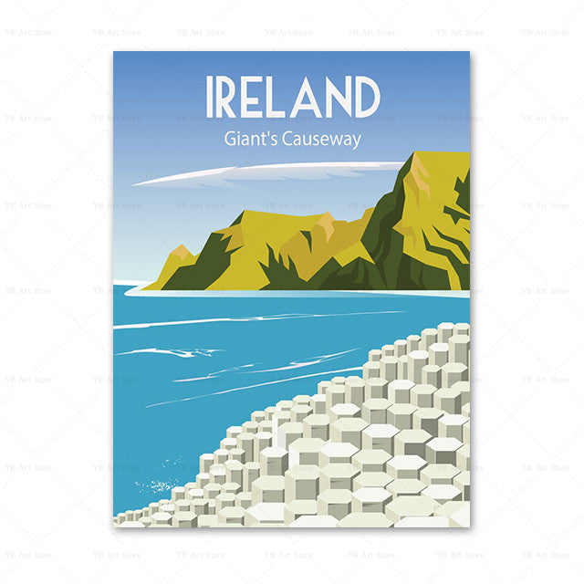 Travel City Canvas Painting PearlNestDecor.com