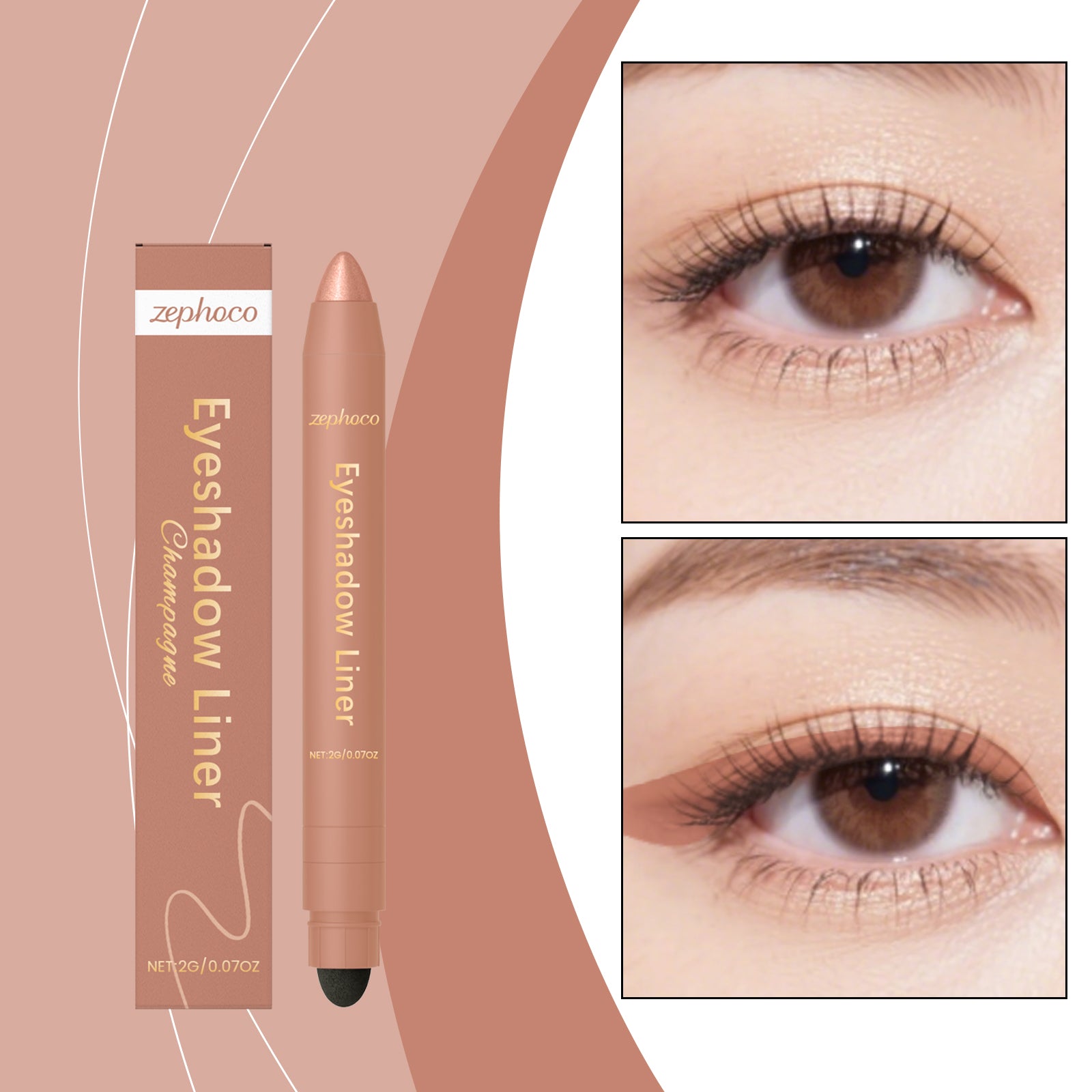 2-in-1 Eyeliner Pen Champagne Tri Light Beauty