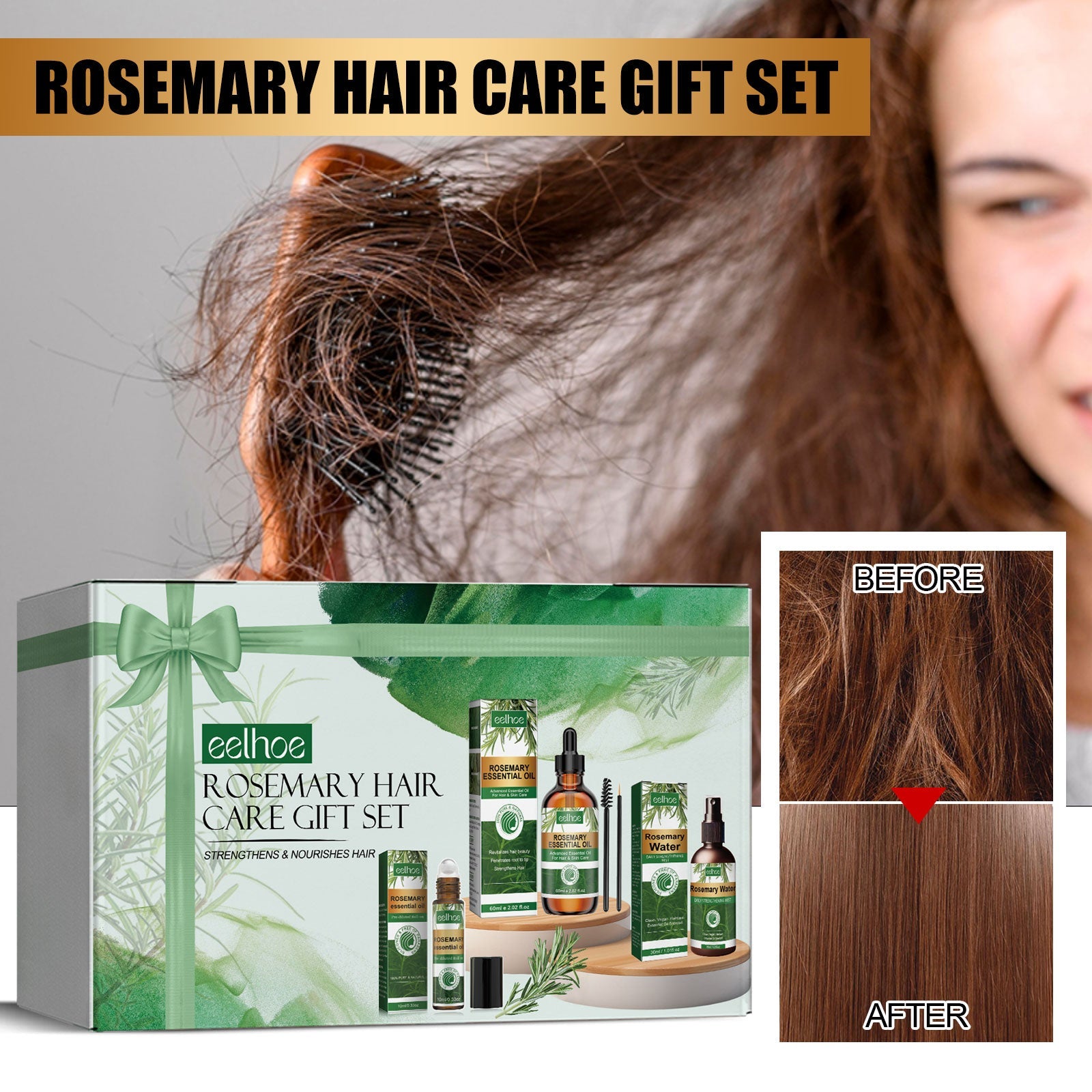 Rosemary Hair Care Gift Set Tri Light Beauty