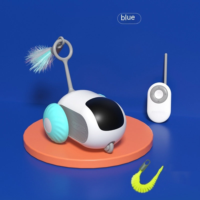 Remote Control Interactive Cat Car Toy USB Charging Chasing Automatic Self-moving Remote Smart Control Car Interactive Cat Toy Pet Products Pets Fashion