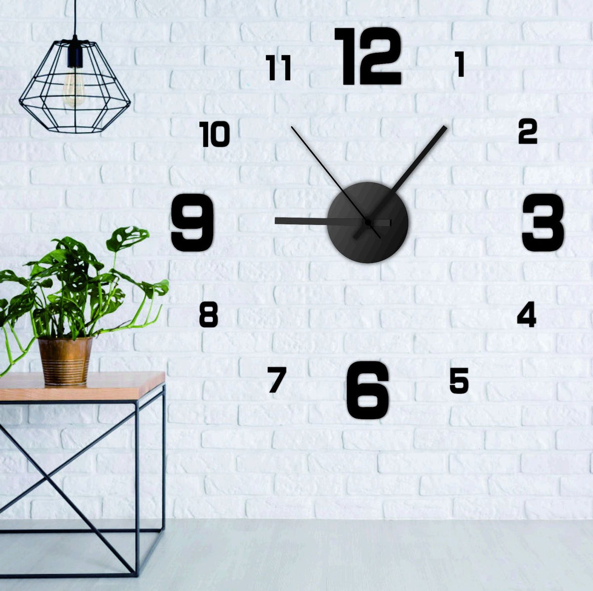 Modern Creative Personality Large Pointer Quartz Wall Clock PearlNestDecor.com