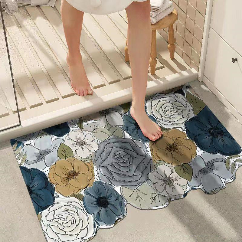 Diatom Mud Bathroom Absorbent Non-slip Floor Mat