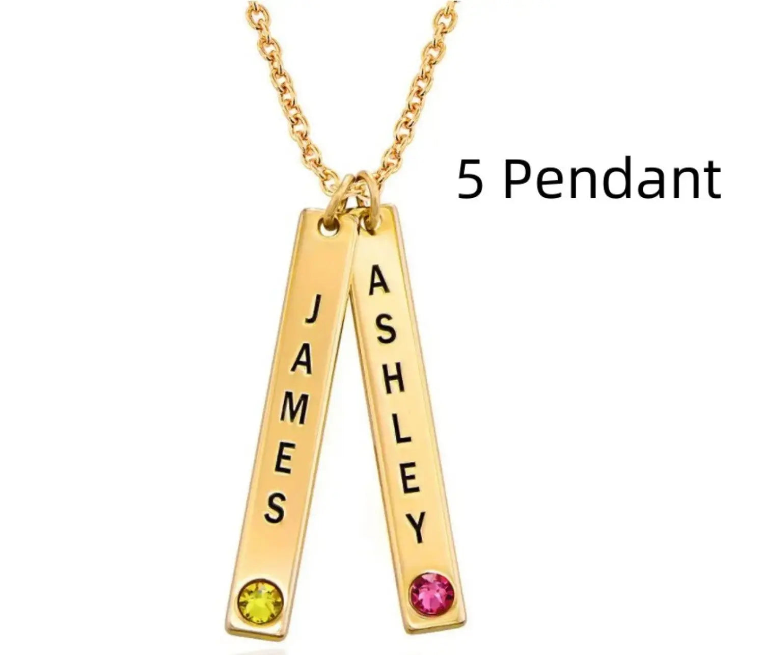 Personalized Vertical Necklace, Mother's Day Gift LuxuryLifeWay Online Store