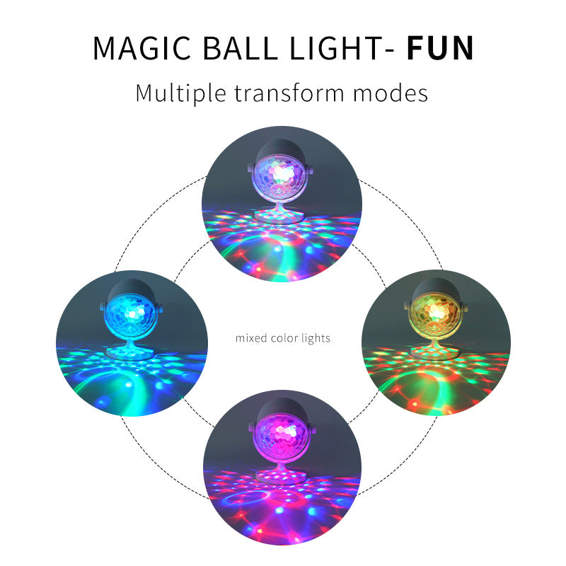 Colorful Magic Ball Bluetooth Music Lights Atmosphere Projection Lamp