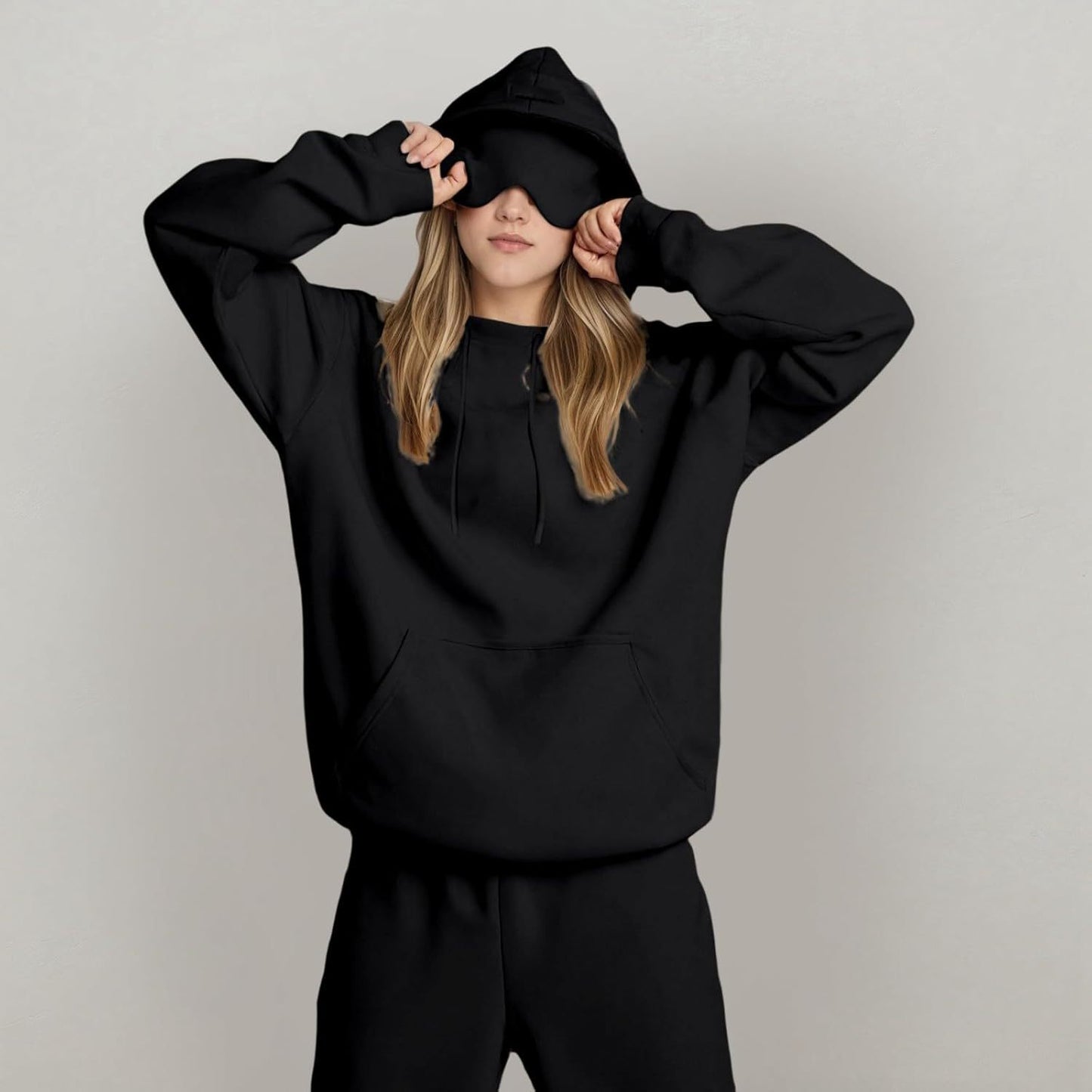 Women's Fashion Solid Color Hooded Top LadyShow.Store