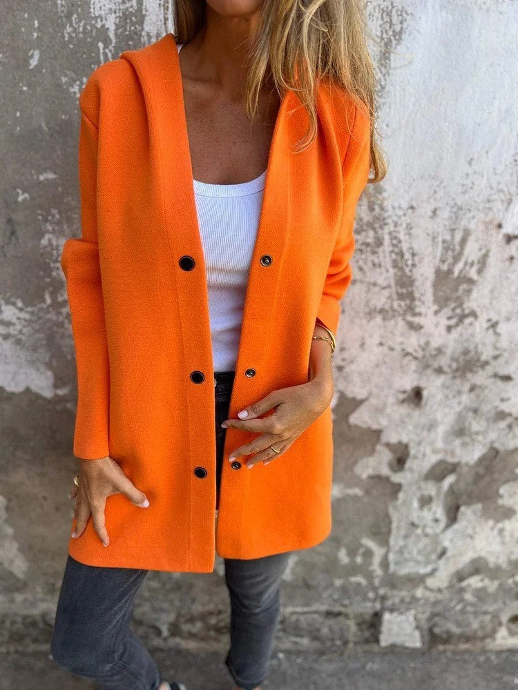 Cross-Border European And American 2026 Autumn And Winter New Fashion Long-Sleeve Solid Color Jacket For Women, Popular On Amazon And Aliexpress NorixaFashion.com