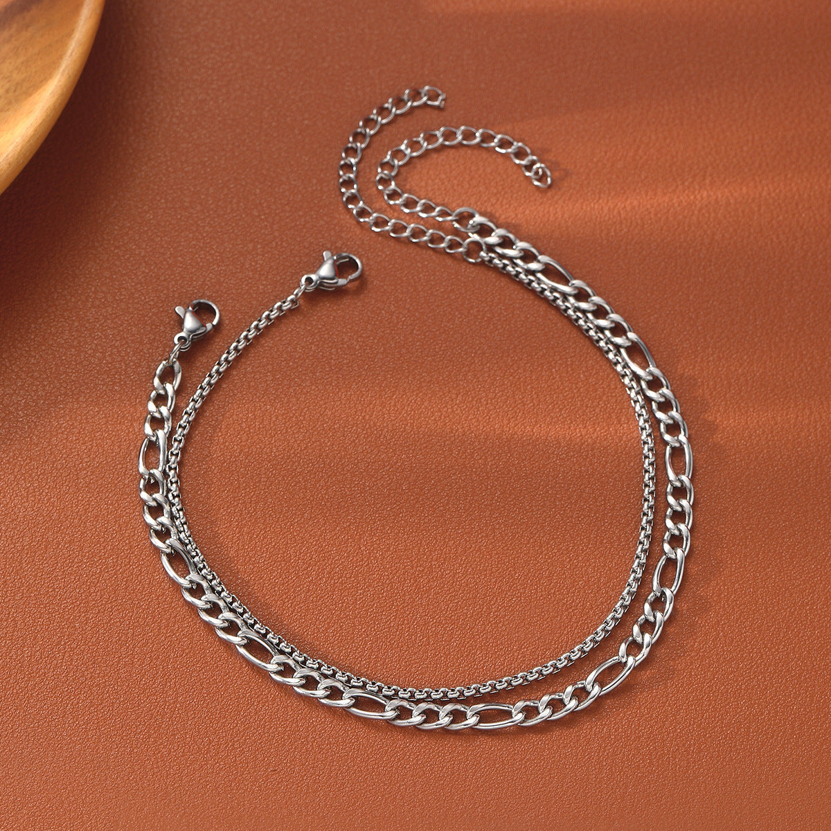Fashion Personality Flat Cuban Link Chain Bracelet LadyShow.Store