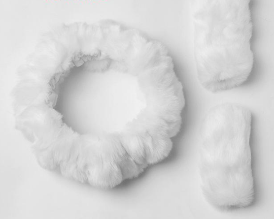 Car Steering Wheel Cover, Pure Wool Plush Design Pi-Mart