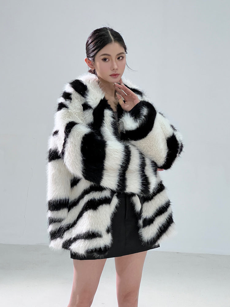 Zebra Print Short Green Fur For Women Best YouTube Store