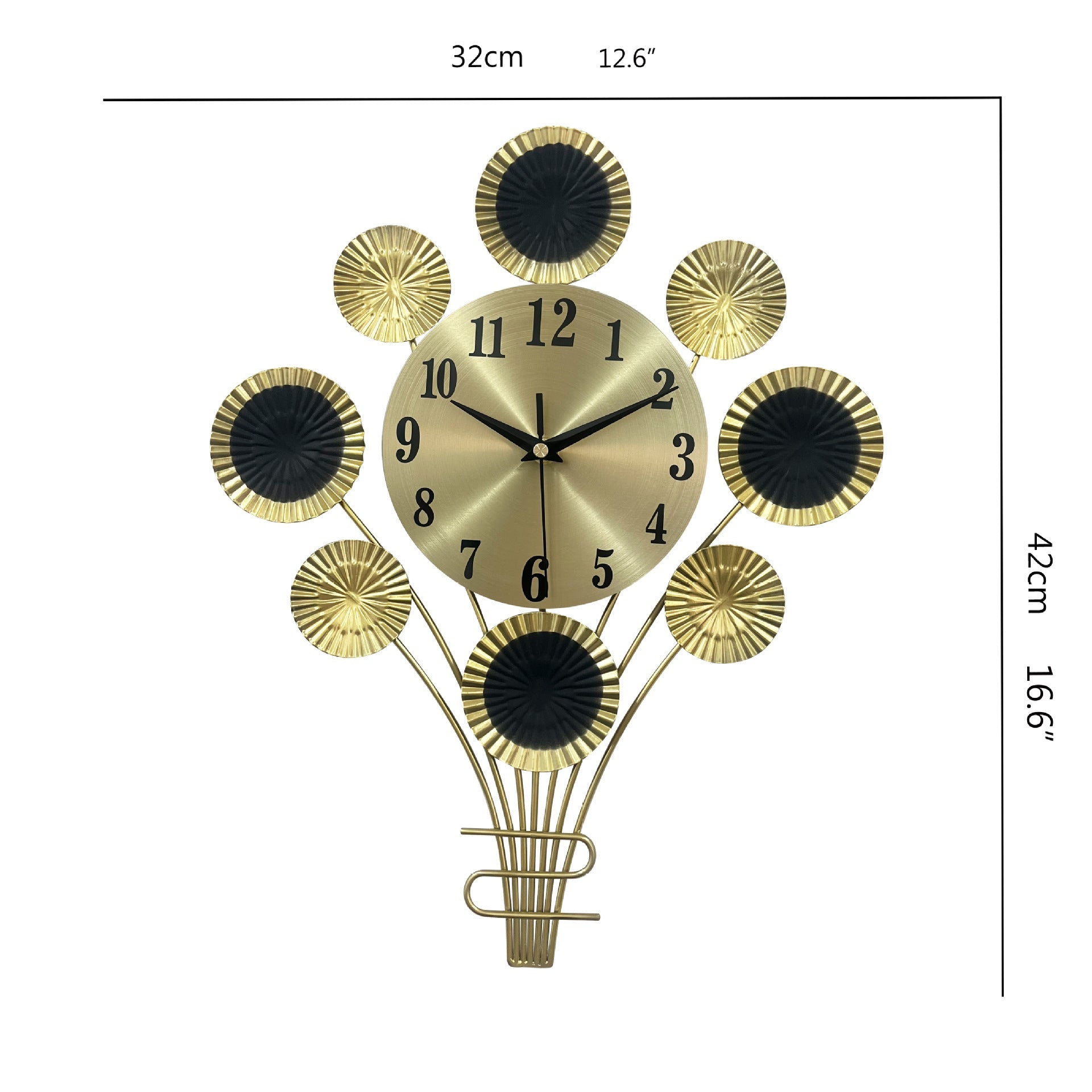 Fashionable Nordic Living Room Modern Minimalist Home Decor Wall Clock PearlNestDecor.com