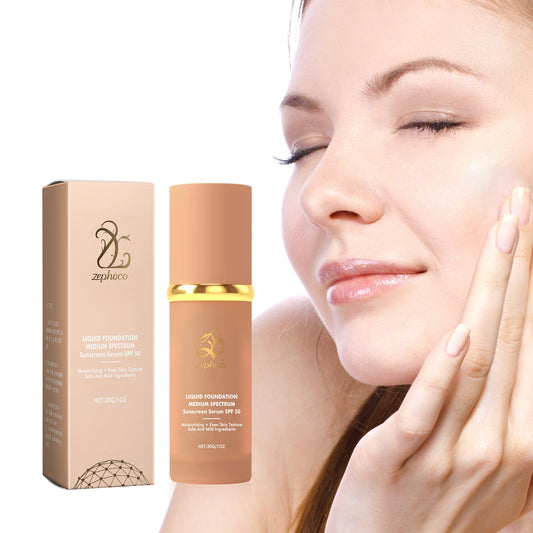 Moisturizing Sunscreen Foundation Tri Light Beauty