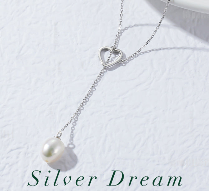 S925 Natural Freshwater Pearl Necklace LadyShow.Store